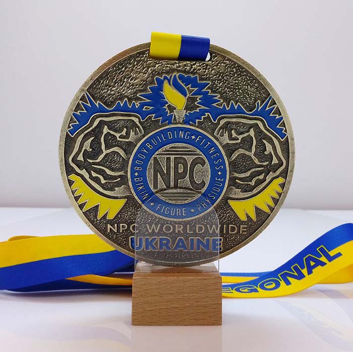 Медаль для бодібілдингу лита "NPC Worldwide: Classic Kyiv" Д11см АРТПРИЗ 429-5