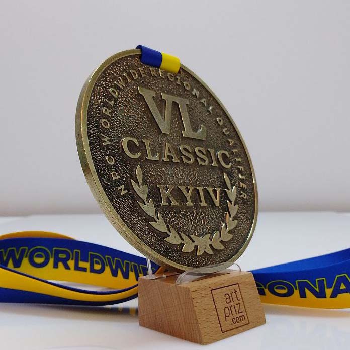 Медаль для бодібілдингу лита "NPC Worldwide: Classic Kyiv" Д11см АРТПРИЗ 429-5