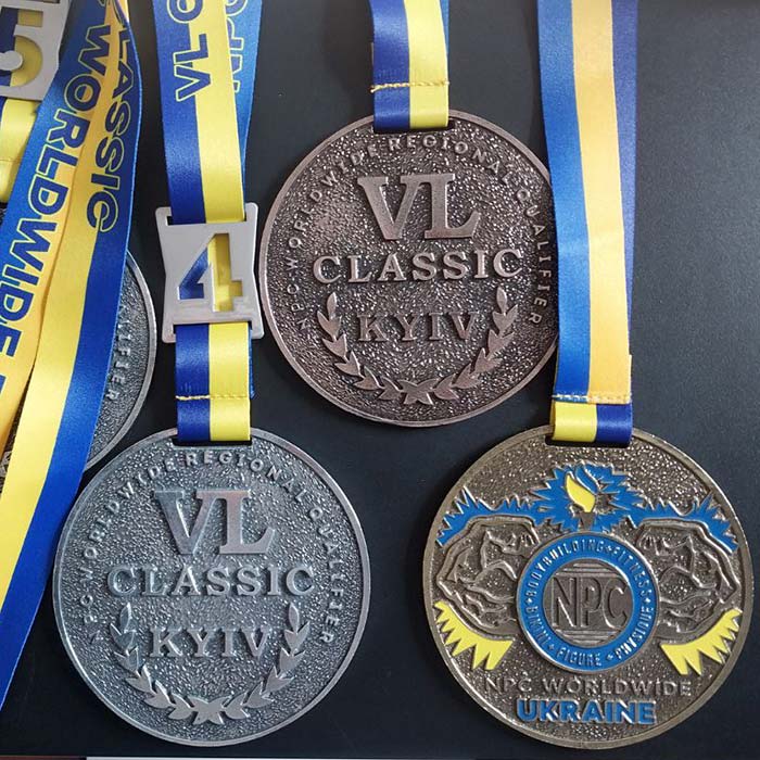 Медаль для бодібілдингу лита "NPC Worldwide: Classic Kyiv" Д11см АРТПРИЗ 429-5