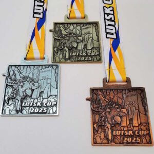 Медаль лита ДЗЮДО LUTSK CUP 2025 75х84мм АРТПРИЗ 2975-5