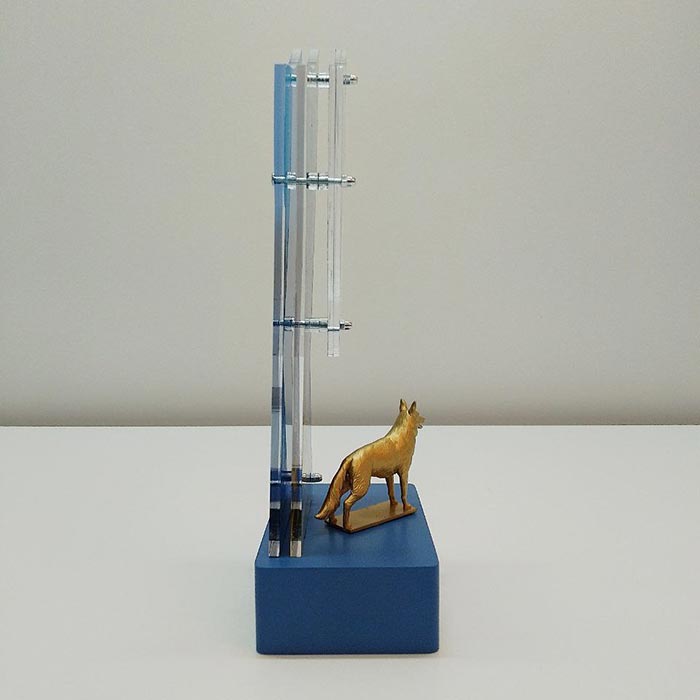 Нагорода "Вірний Захисник" – З 3D Фігуркою Собаки 30х13см Артприз 3979-5