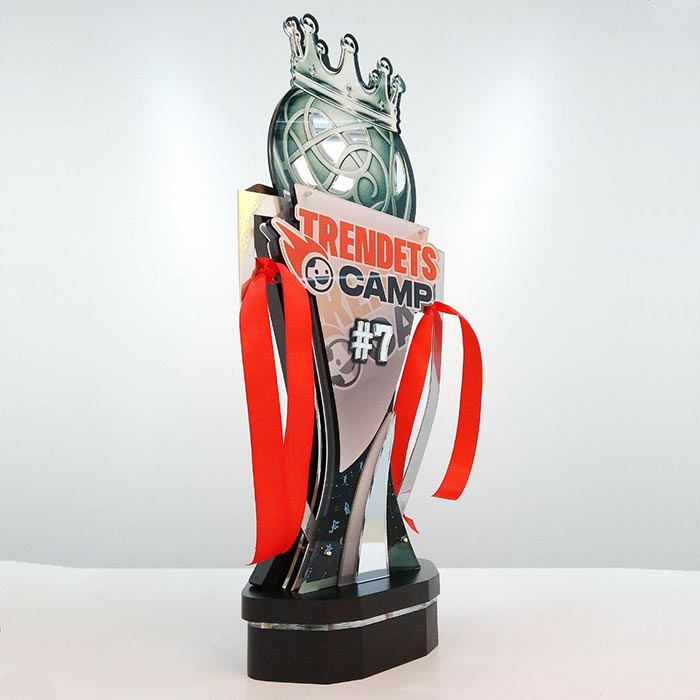 Кубок Футбольний TRENDETS CAMP #7 26х60см АРТПРИЗ 5259-5