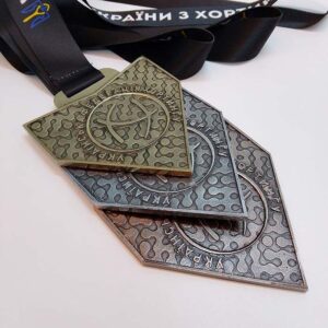 Медаль лита "Чемпіонат України з Хортингу" 10х11см АРТПРИЗ 2656-5