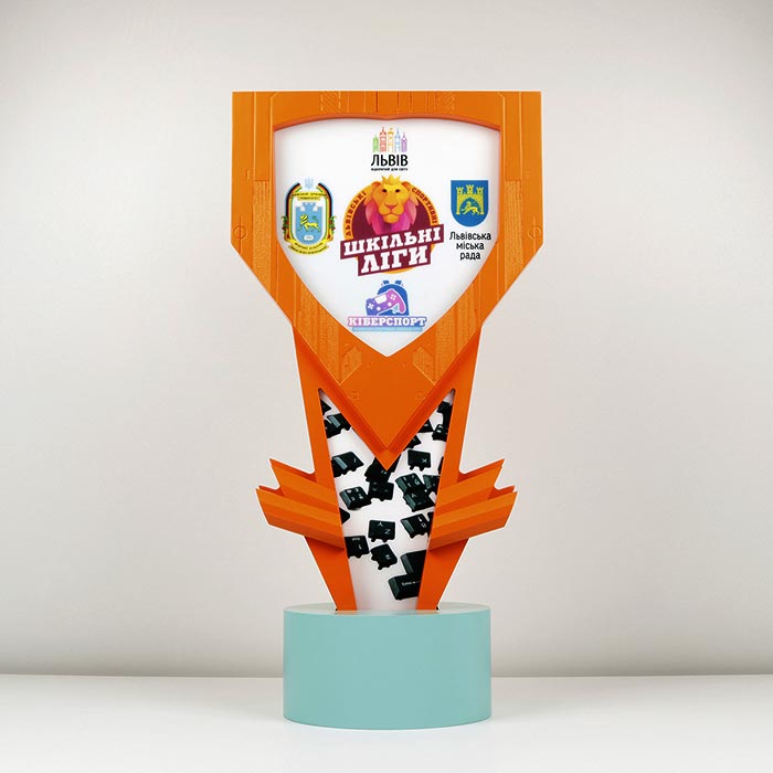 Кубок переходный «Школьные Лиги. Киберспорт» 23х60см АРТПРИЗ 2091-5