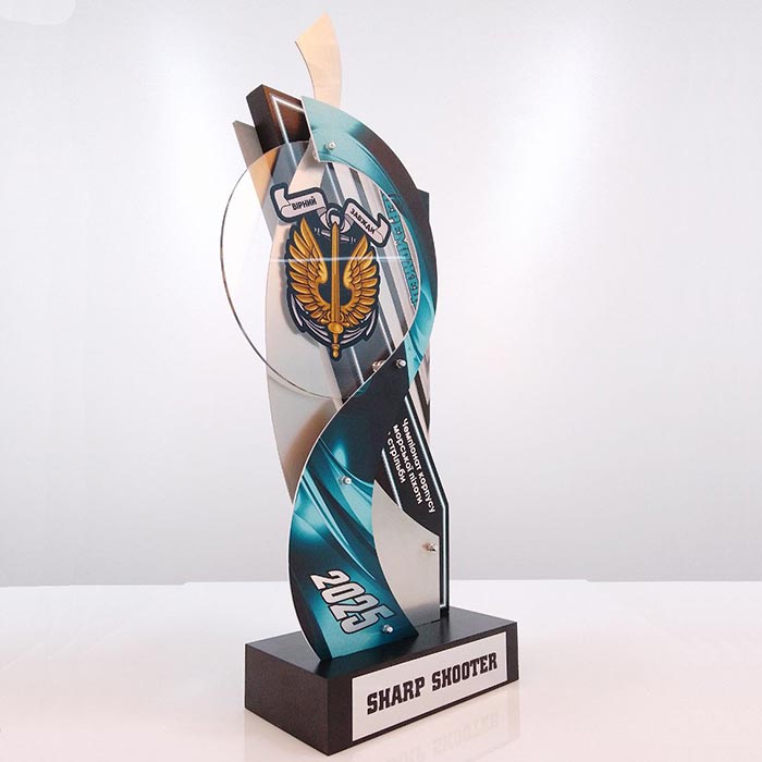 Ексклюзивна нагорода "Sharp Shooter" для чемпіонату зі стрільби 22х45см АРТПРИЗ 5151-5