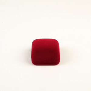 Оксамитова (бархатна) коробка футляр 50х55х30мм Бордова 308 Bordo