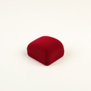 Оксамитова (бархатна) коробка футляр 50х55х30мм Бордова 308 Bordo