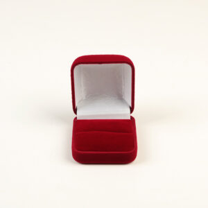 Оксамитова (бархатна) коробка футляр 50х55х30мм Бордова 308 Bordo