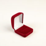 Оксамитова (бархатна) коробка футляр 50х55х30мм Бордова 308 Bordo