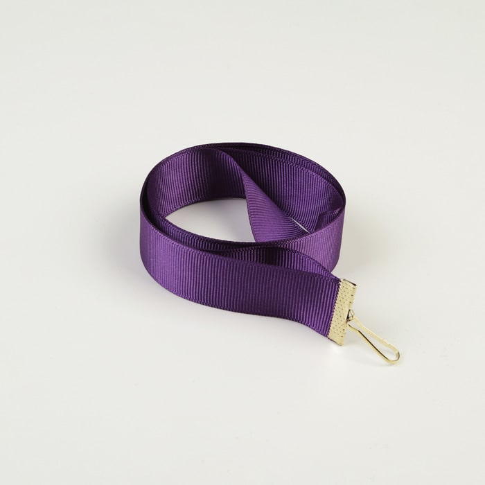 Стрічка текстурна  фіолетова 25 мм для медалей і бейджів АРТПРИЗ LRF25