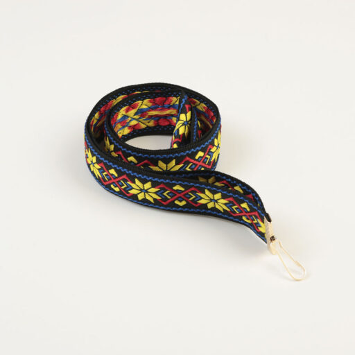 Стрічка ткана вишиванка синьо-жовто-червона 23 мм ST23B