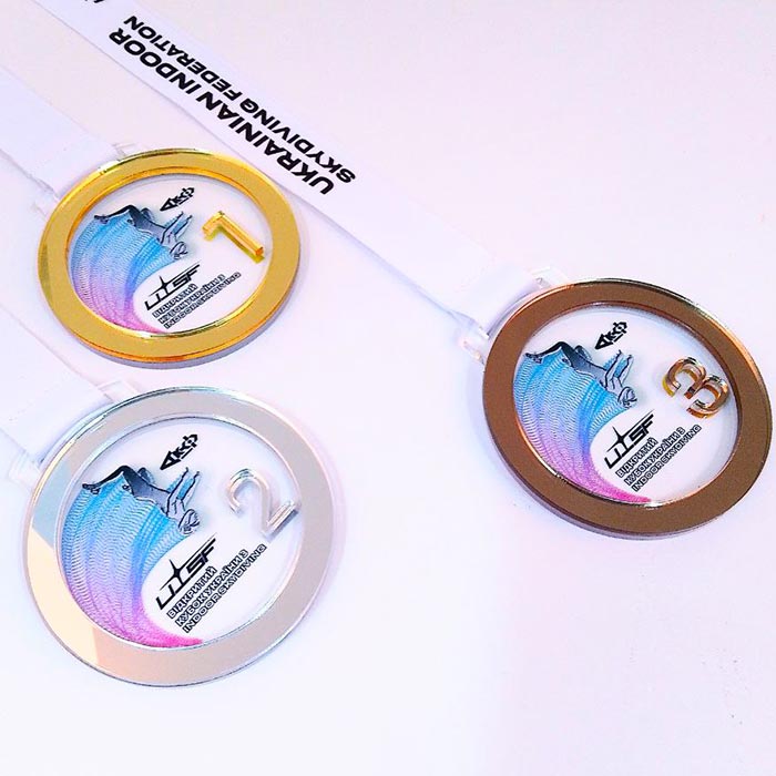 Медалі "Відкритий Кубок України з Indoor Skydiving" Д80мм АРТПРИЗ 1649-5