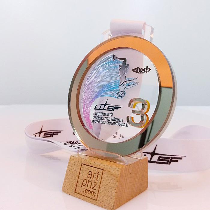 Медалі "Відкритий Кубок України з Indoor Skydiving" Д80мм АРТПРИЗ 1649-5