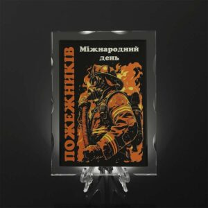 Стеклянная награда диплом 180Х250Х18ММ GL-109ICH Черное Артприз