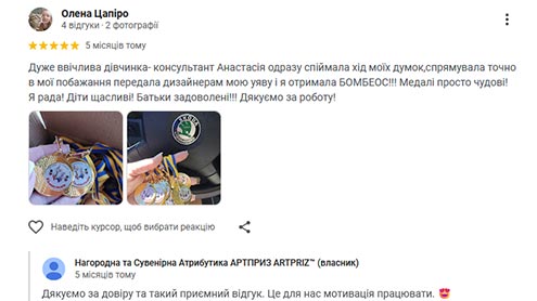 Відгук о компанії Артприз