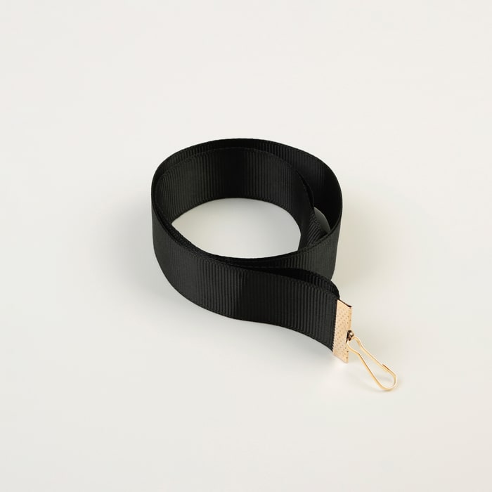 Стрічка текстурна чорна 25 мм для медалей і бейджів АРТПРИЗ LRCH25