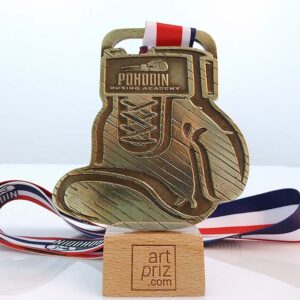 Медаль лита Боксерська рукавичка 97х71мм Артприз 1046-25