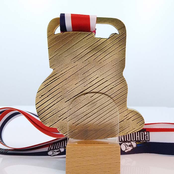 Медаль лита Боксерська рукавичка 97х71мм Артприз 1046-25