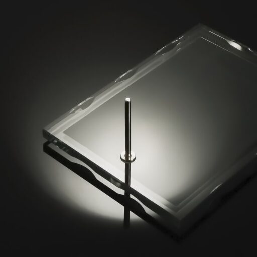 Скляна нагорода диплом Розмір 180х250мм. GL-109I колір білий Артприз