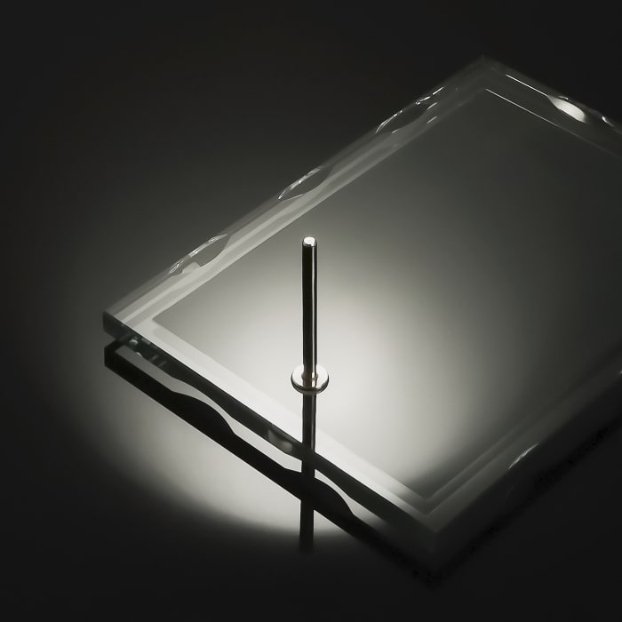 Скляна нагорода диплом Розмір 180х250мм. GL-109I колір білий Артприз