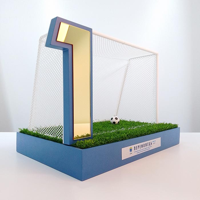 Кубок Футбольні Ворота 1 місце висота 58х38х34см Артприз 5937-5