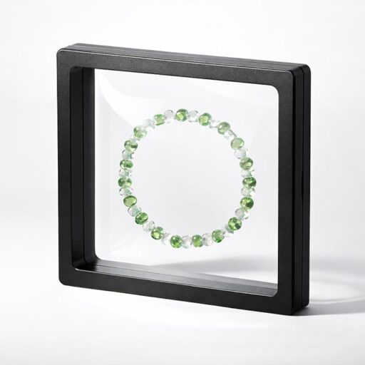 3D-Рамка-Вітрина для монет, медалей та ювелірних прикрас 7х7см чорна PL7B