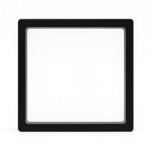 3D-Рамка-Витрина для монет, медалей и ювелирных украшений 7х7см черная PL7B