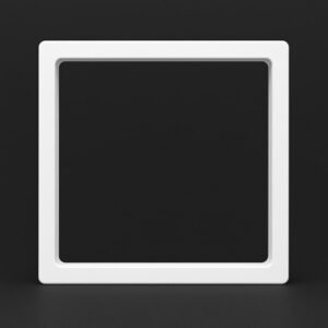 Коробка для хранения коинов ювелирных украшений из полиэтиленовой пленки 9х9см белая PL9W