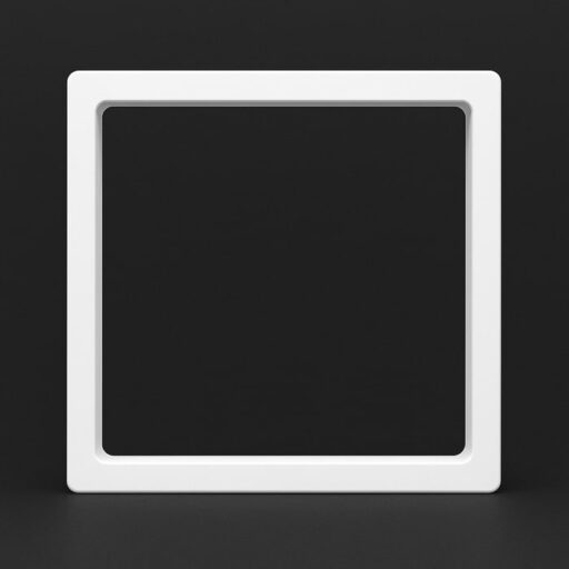 Коробка для зберігання коїнів ювелірних прикрас з поліетиленової плівки 9х9см біла PL9W