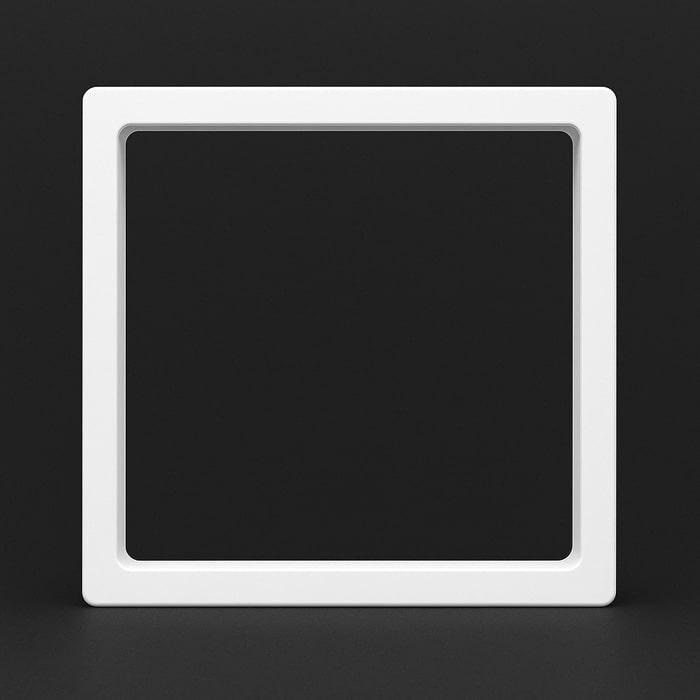 Коробка для зберігання коїнів ювелірних прикрас з поліетиленової плівки 9х9см біла PL9W