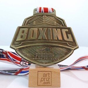 Медаль лита BOXING РИНГ 98х87мм Артприз 1046-5