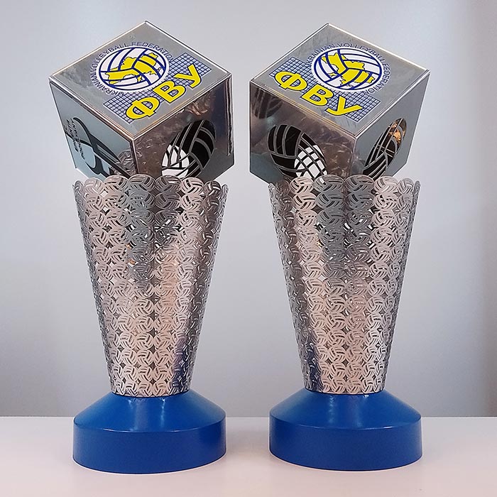 Нагородний Кубок ФВУ Стильний Сучасний Приз 33х60см Артприз 3478-5