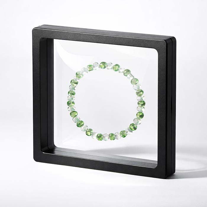 3D-Рамка-Вітрина для коїнів медалей та Ювелірних Прикрас 9х9см чорна PL9B