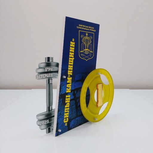 Нагорода «Сильні Камʼянщини» Ігри Ветеранів 25х22см Артприз 930-5