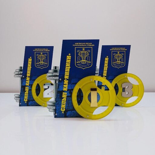 Нагорода «Сильні Камʼянщини» Ігри Ветеранів 25х22см Артприз 930-5