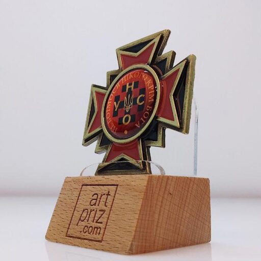 Орден литий "За бойові заслуги" УНСО 50х50мм Артприз 1346N5