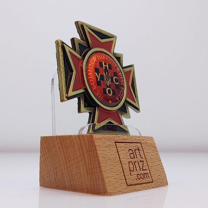 Орден литий "За бойові заслуги" УНСО 50х50мм Артприз 1346N5