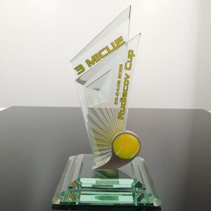 Приз скляний з тенісу Rudiacov Cup 25х13,5см Артприз 1992-5