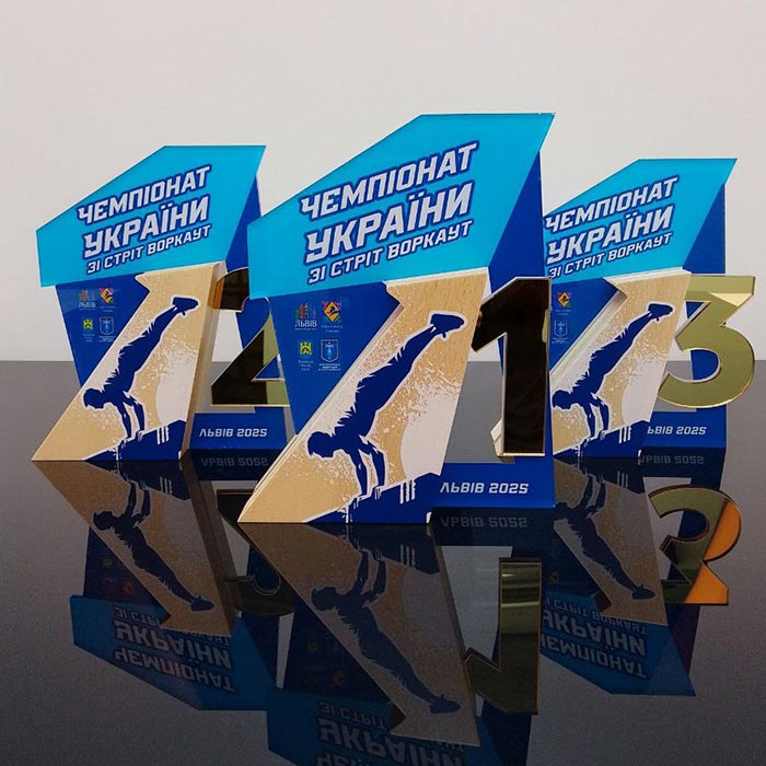 Нагорода зы Стріт Воркауту 16х19см Артприз 3021-5