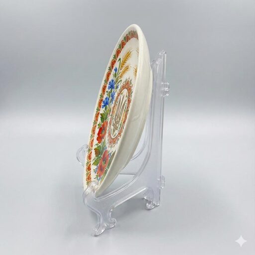 Універсальна прозора підставка, тримач для сувенірних тарілок, фоторамок та плакеток, 200х120мм PP20