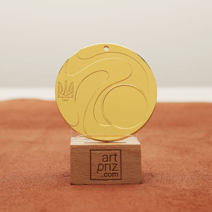 Медаль універсальна MA5013 золота D60мм жетон D25мм