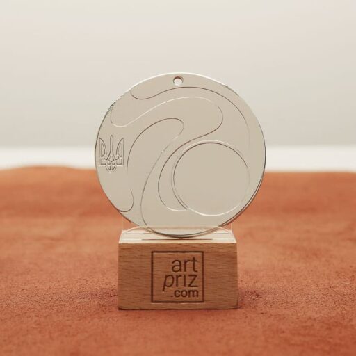 Медаль універсальна MA5013 срібна D60мм жетон D25мм