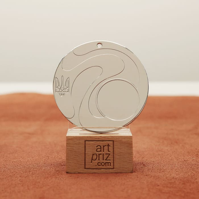 Медаль універсальна MA5013 срібна D60мм жетон D25мм