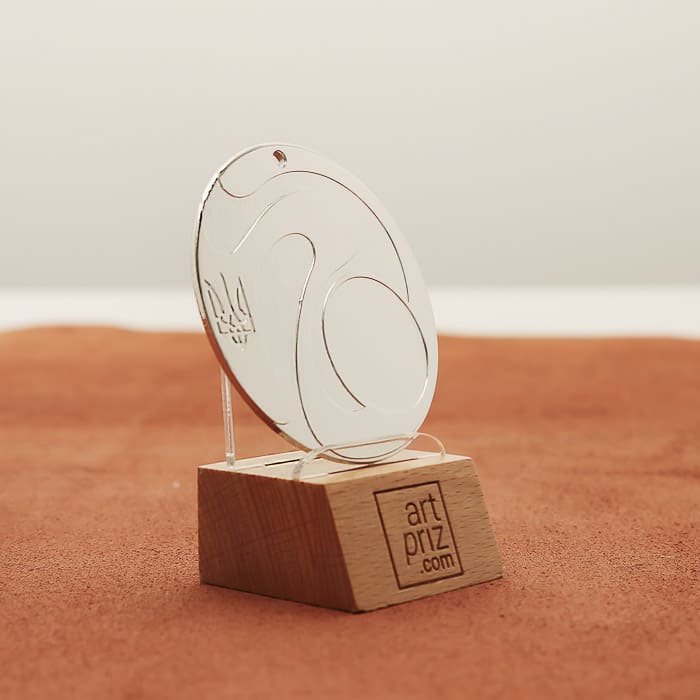 Медаль універсальна MA5013 срібна D60мм жетон D25мм