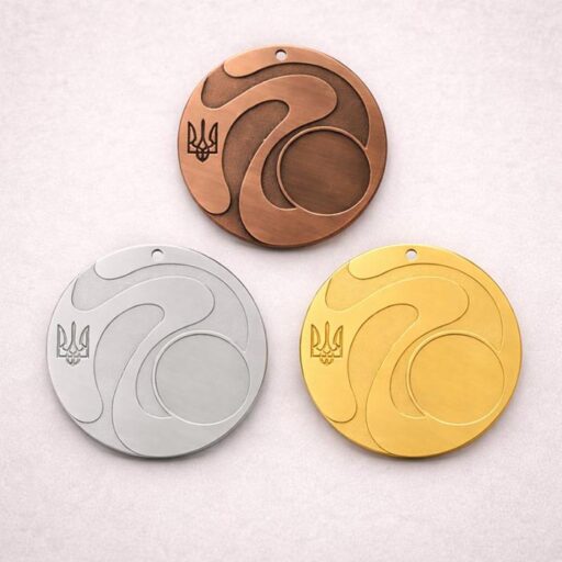 Медаль універсальна MA5013 срібна D60мм жетон D25мм