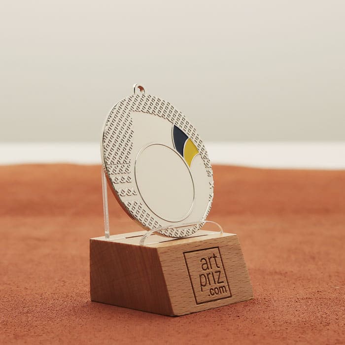 Медаль універсальна MA5020 срібна D50мм жетон D25мм