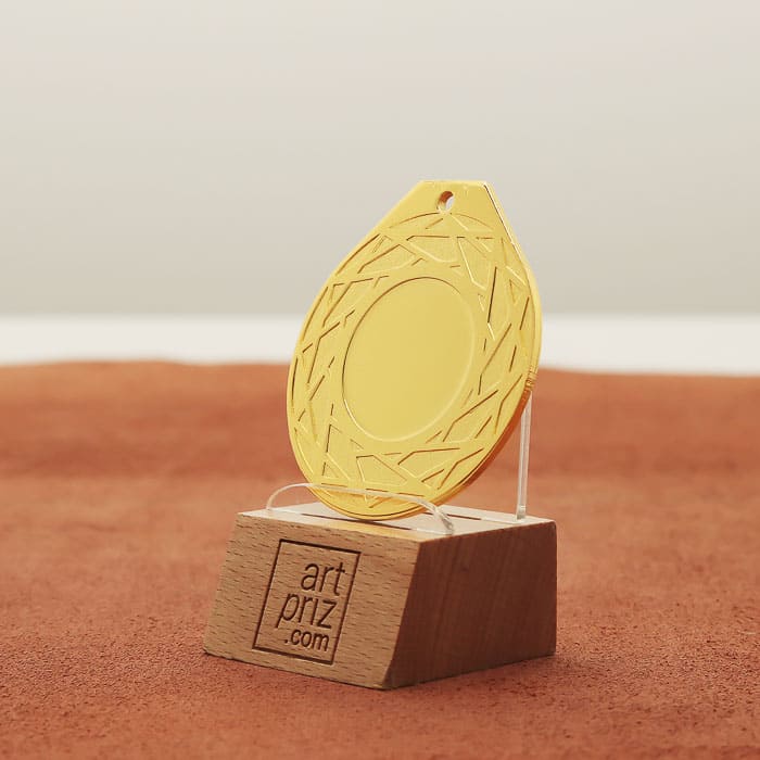 Медаль універсальна MA5017 золота D50мм жетон D25мм