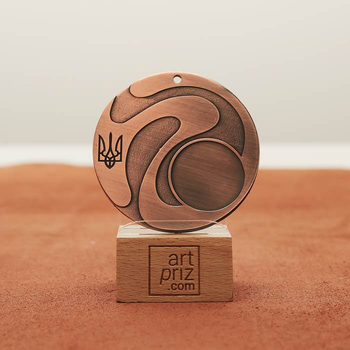 Медаль універсальна MA5013 бронзова D60мм жетон D25мм