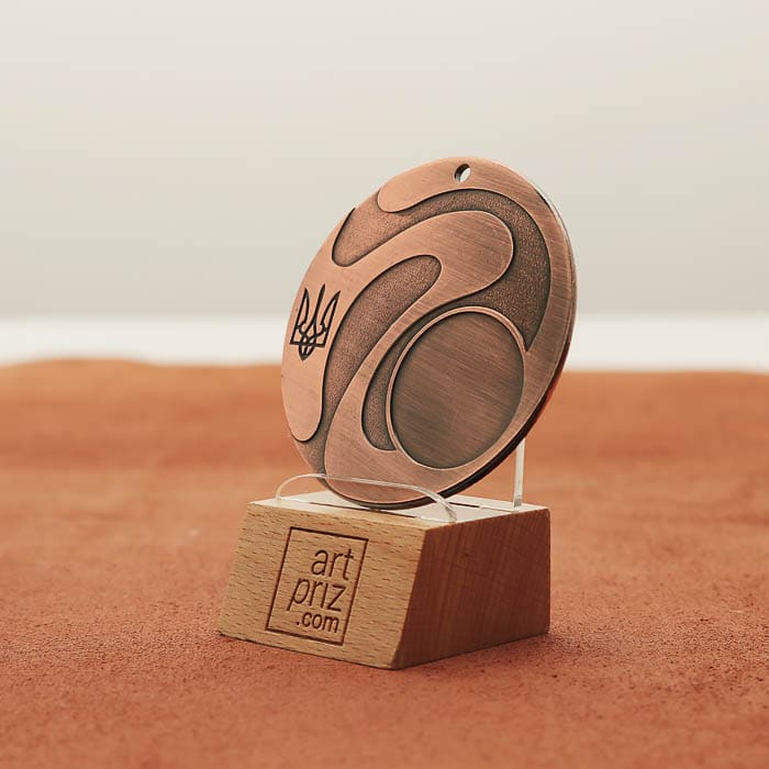 Медаль універсальна MA5013 бронзова D60мм жетон D25мм