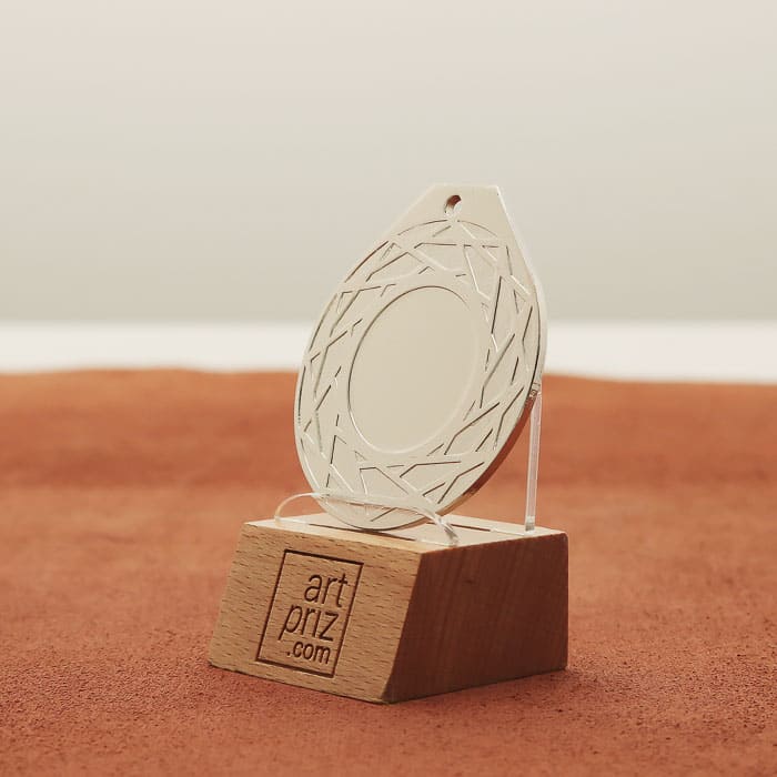 Медаль універсальна MA5017 срібна D50мм жетон D25мм